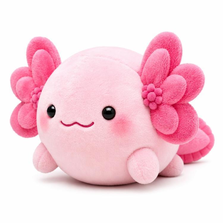 Đồ chơi sang trọng Axolotl phong cách hình học