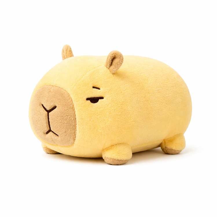 Đồ chơi sang trọng Capybara màu vàng chanh lười biếng