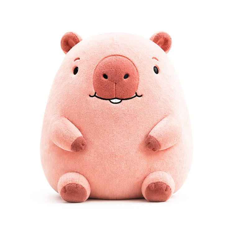 Đồ chơi sang trọng Capybara màu hồng